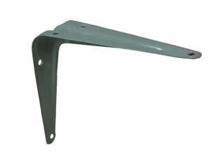 Mensola nervata - mm.250x300 colore grigio - in acciaio verniciato