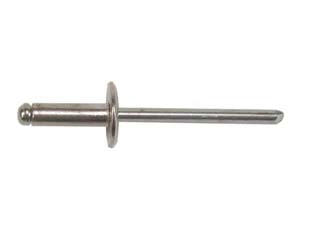Rivetti in alluminio testa larga - ø mm.4,8x20 - rivetti a strappo in alluminio con testa larga ø mm.14 confezione in scatola