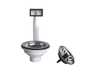 Piletta moplen con tappo scattino basket e troppo pieno - 1'1/2 per lavelli inox e sintetici - pilettone 3'1/2, corpo in polipropilene, tappo tipo basket inox a scatto (basta una lieve pressione per chiuderlo e aprirlo),...