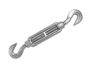 Tenditore a due ganci - ø mm.5 3/16' - in acciaio zincato