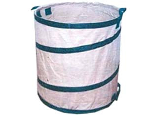 Sacco raccoglifoglie - cm.46x63 - raccoglitutto in tela rinforzata di colore verde interno spalmato in poliestere, struttura filo armonico mm.3,4 consentendo m...