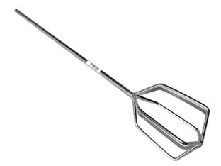 Mescolatore a frusta per colle - ø mm.120x600 - codolo esagonale mm.8, con attacco per mandrino, in acciaio zincato, utilizzo: malta, cemento, intonaco, vernici, colle e alt...