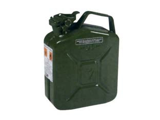 Tanica in metallo verniciata a fuoco - lt.20 - con omologazione per trasporto prodotti infiammabili, beccuccio cod.185738