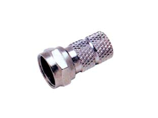 Connettore per cavo satellitare - ø mm.6,2 'F RG-59' - in ottone nichelato