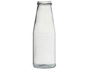 Bottiglia vetro yoga twist-off per passata - capacità gr.720 - senza tappo, ø mm.53, trasparente
