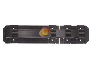 Catenaccio trasversale con incontro tipo leggero - mm.150x33 - in ferro verniciato nero