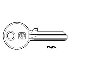 Chiavi per cilindri corbin 5 spine piccole cb85 - CB85 DX - in ottone nichelato