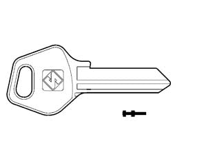 Chiavi per cilindri fasem 5 spine grandi fm6 - FM6 - in ottone nichelato