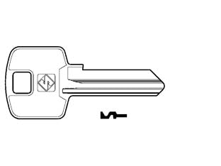 Chiavi per cilindri meroni 5 spine grandi mer13r - MER13R SX - in ottone nichelato, adatta anche per duplicare i seguenti profili: MER9R, MER10R, MER11R, MER12R, MER14R, MER15R, MER16R, ME...
