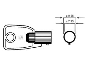 Chiavi tubolari per cilindri chicago ch9t - CH9T - in ottone nichelato