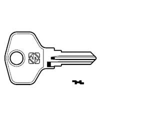Chiavi per cilindri hoppe 5 spine piccole hpp1r - HPP1R - in ottone nichelato, utilizzo principale: per cassette postali