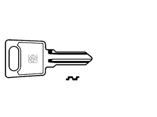 Chiavi per cilindri las 5 spine piccole ls13 - LS13 DX - in ottone nichelato, utilizzo principale: per cilindri per mobili