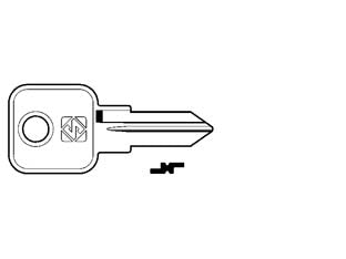 Chiavi per cilindri mlm 5 spine grandi mlm1 - MLM1 - in ottone nichelato