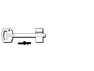 Chiavi doppia mappa sab 5sab2 - 5SAB2 - in ottone nichelato