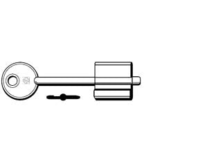Chiavi doppia mappa cr rlc - RLC - in ottone nichelato