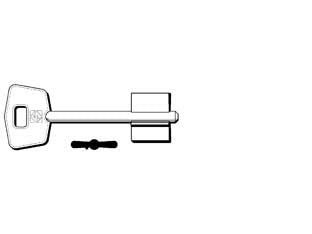 Chiavi doppia mappa mottura 5mt7 - 5MT7 - in ottone nichelato
