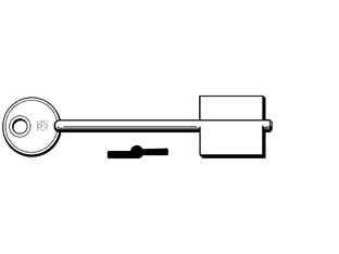 Chiavi doppia mappa kassel kl - KL - in ottone nichelato