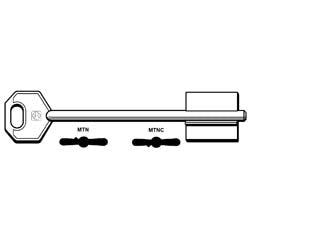 Chiavi doppia mappa mottura mtn - MTNC - in ottone nichelato