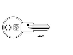 Chiavi per cilindri evergood 5 spine piccole ed2 - ED2 DX - in acciaio nichelato