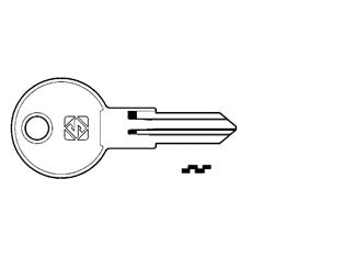 Chiavi per cilindri evergood 5 spine piccole ed4 - ED4 DX - in acciaio nichelato