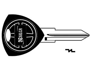 Chiavi giobert per auto lancia gt10bp - GT10BP - in acciaio nichelato, testa in plastica nera