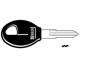 Chiavi nissan per auto nissan nsn11bp - NSN11BP - in acciaio nichelato, testa in plastica nera