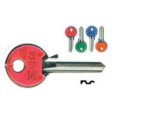 Chiavi per cilindri cisa 5 spine piccole cs7nsl - CS7NSL DX slim fluo colori assortiti - utilizzo principale: per lucchetti da mm.40