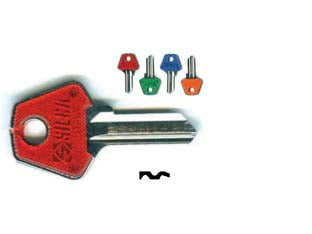 Chiavi per cilindri meroni 4 spine piccole mer1sl - MER1SL DX slim fluo colori assotiti - utilizzo principale: per cilindri per mobili