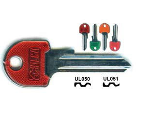 Chiavi per cilindri universal 5 spine grandi - UL050SLSL DX slim fluo colori assort. testa 'L' - Nessuna Descrizione per questo prodotto