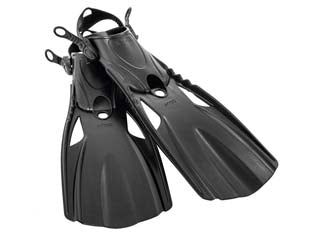 Pinne super sport - misura 38/40 - medium - peso kg.1,15 (55634) - pinne in polimero ad alta densità, ideali per uso prolungato