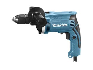 Trapano a percussione mandrino autoserrante mm.13 710w (hp1631) - 710w di potenza, tensione 230v / 50Hz, reversibile, velocità 0/3.200 g/m., numero percussioni da 0/48.000 al minuto, impugn...