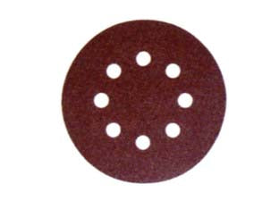 Dischi carta abrasiva forata con velcro per rotorbitali Ø mm.125 - grana 180 blister da pz.10 - ø mm.125, fissaggio a strappo, applicazione: legni duri e teneri, pannelli in legno e truciolato, metalli ferrosi e acciaio...