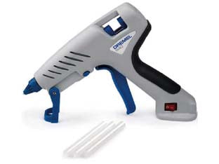 Dremel pistola termocollante (940) - tensione 230/240v, alta temperatura 195° con punta controlla goccia per non fare goccilare la colla sul progetto, utilizzo co...