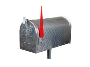 Cassetta posta tipo topolino senza palo - cm.17x48x22h. - in acciaio zincato, simpatica e innovativa nel giardino di una casa di campagna, al mare o in una villetta in città, prevede ...