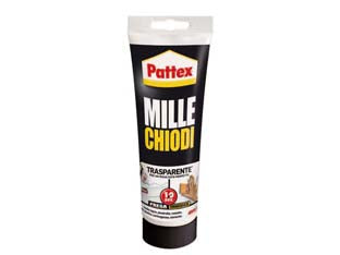 Pattex millechiodi trasparente in tubo per interni - gr.200 - adesivo acrilico in dispersione acquosa caratterizzato da una notevolissima forza adesiva iniziale (per effetto ventosa) che ...