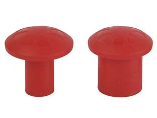 Fungo segnaletico copritondino - mm.16-32 - in polietilene, colore rosso, indispensabile nella segnalazione di monconi di tondino sporgenti