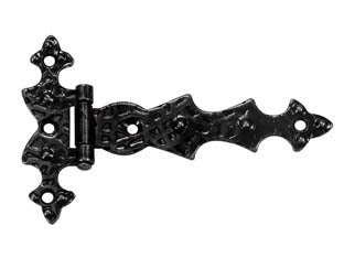 Cerniere a bandella piane - mm.70x105 - in acciaio nero sfumato