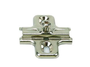 Basette per cerniere incasso b2v3h - mm.0h. - in acciaio nichelato