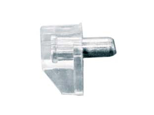 Mensoline reggipiano in plastica trasparente - perno in acciaio ø mm.5 - in pvc trasparente perno in acciaio