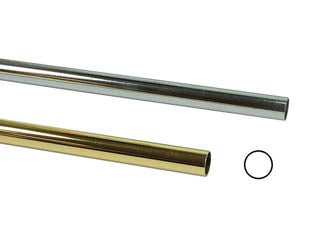 Tubo armadio tondo - ø mm.25 - mt.3 di altezza cromato - in acciaio