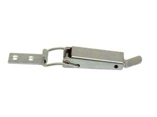Chiusure a leva con incontro mm.102 - mm.102x23x11h. - in acciaio nichelato