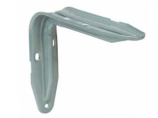 Mensola europa argento - mm.200x38x140h. colore argento - in acciaio nervato verniciato a polveri epossidiche, il complemento ideale per le ambientazioni hi-tech