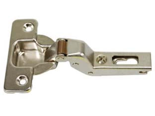Cerniere per pensili collo 17 regolabili 2abp99 - foro ø mm.35 - in acciaio nichelato, basetta non compresa, automatiche