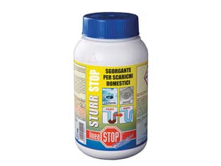 Disgorgante disotturante chimico concentrato sturr stop - ml.750 in flacone - disotturante chimico altamente concentrato che in pochi minuti rende liquidi i materiali, sia organici che non, che ostruisco...