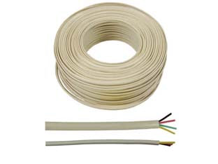 Cavo telefonico lineare piatto 4 poli avorio - cavo telefonico piatto 4 poli, colore avorio