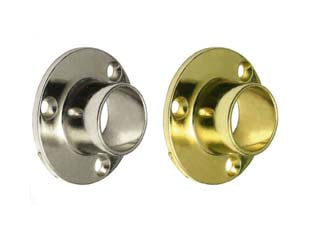 Reggitubo a ghiera fisso - ø mm.18, cromato - in zama