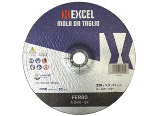 Dischi da taglio centro piano per ferro Ø mm.230 - ø mm.230x3,0 foro 22,2 da taglio per ferro - Nessuna Descrizione per questo prodotto