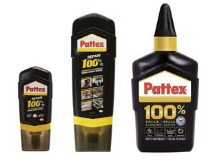 Pattex colla universale 100% - gr.100 in flacone - adesivo universale di nuova generazione a base 'FLEXTEC', ideale per molteplici applicazioni, dalle riparazioni ai montaggi, ...