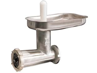 Accessorio tritacarne - n°12 (art.8811N) - per spremipomodoro n°5 - corpo in ghisa stagnata idoneo al contatto con alimenti, elica in ghisa stagnata, piatto in acciaio inox AISI 304, fornito di...