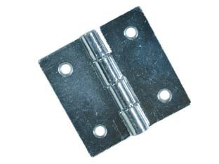 Cerniere quadre perno fisso art.121 - mm.90x90x1,2 - in acciaio zincato